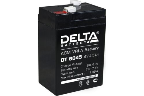 Батарея Delta DT 6045 (6V, 4.5Ah)
