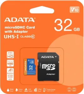   microSD 32GB ADATA microSDHC Class 10 UHS-I A1 100/20 MB/s (SD )