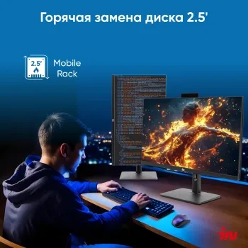  IRU 23ID 23.8 Full HD i3 12100 (3.3) 8Gb SSD256Gb UHDG 730 CR Windows 11 Professional Gbit