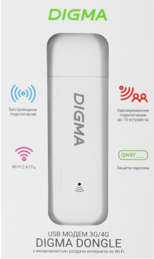  3G/4G Digma Dongle WiFi DW1960 USB Wi-Fi Firewall +Router  