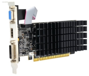  AFOX AF210-1024D2LG2 GEFORCE G210 1GB DDR2 64BIT DVI HDMI VGA LP HEATSINK RETAIL PACK