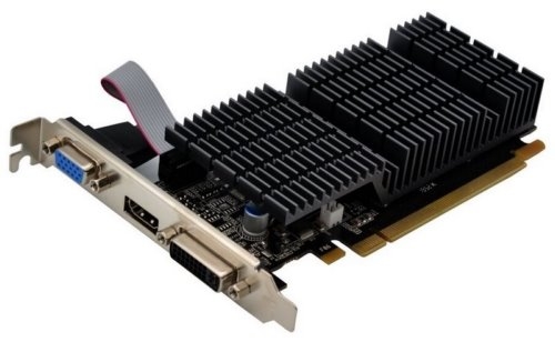  AFOX AF210-1024D2LG2 GEFORCE G210 1GB DDR2 64BIT DVI HDMI VGA LP HEATSINK RETAIL PACK