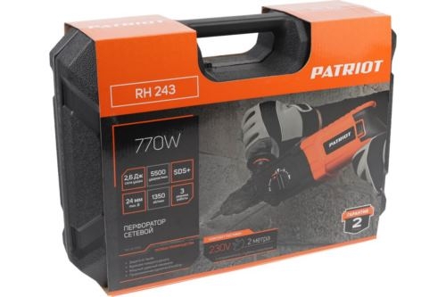  PATRIOT RH 243, SDS+,  770 , 2.6 , 3  , . 24, 