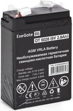  ExeGate DT 6028 (6V 2.8Ah),  F1