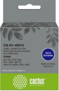   Cactus CS-D1-45010 45010  Dymo LM 160, 210D, 280, PnP, 420P, 500 TS; Rhino Pro