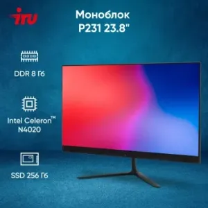  IRU P231 23.8 Full HD Cel N4020 (1.1) 8Gb SSD256Gb noOS GbitEth WiFi BT 120W Cam  19
