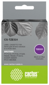   Cactus CS-TZE531 TZe-531   Brother PT-P1010, PT-P700, P750W, P900W, P950