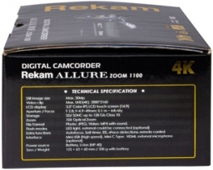  Rekam Allure zoom 1100  10x 3 Touch LCD 4K 125Mb SD+SDHC Flash/Flash