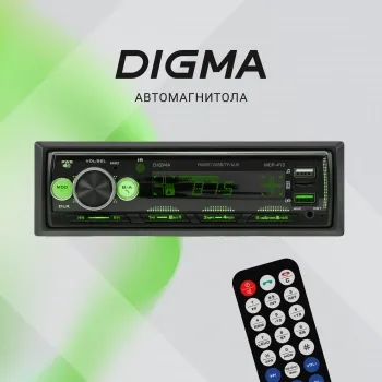  Digma MCP-413 1DIN 4x45 v5.0 USB 2.0 AUX 4 