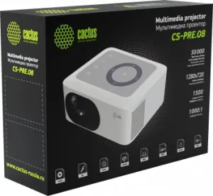  Cactus CS-PRE.08WT.WXGA LCD 1500Lm LS 150Lm ANSI (1280x720) 1000:1  :30000 