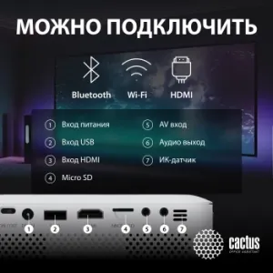  Cactus CS-PRE.08WT.WXGA LCD 1500Lm LS 150Lm ANSI (1280x720) 1000:1  :30000 