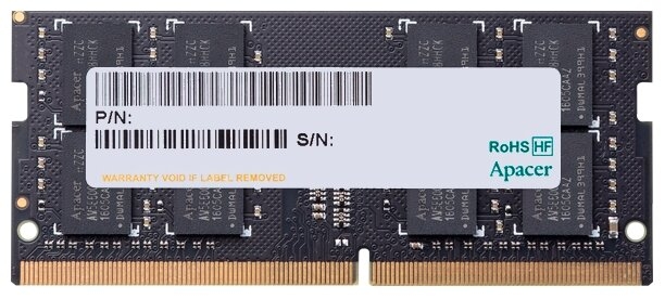   Apacer SO-DIMM DDR4 4GB 2666  ES.04G2V.KNH Non-ECC, CL19, 1.2V, AS04GGB26CQTBGH, 