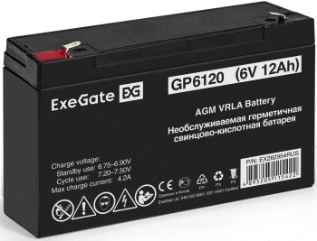  ExeGate GP6120 (6V 12Ah),  F1