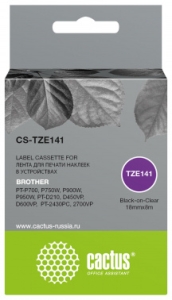   Cactus CS-TZE141 TZe-141   Brother PT-P700, P750W, P900W, P950W, PT-D210