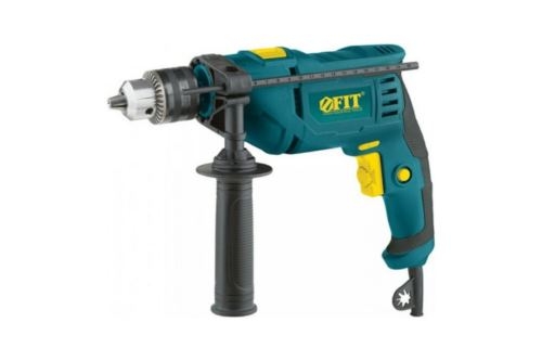 Дрель ударная FIT ID-601 600 Вт, 0-3000 об/мин, КлП 13 мм, 1,65 кг, рез. накл., коробка