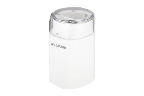 Кофемолка WILLMARK WCG-215 (180Вт, 60г., ротационный нож, цвета) (Белый)